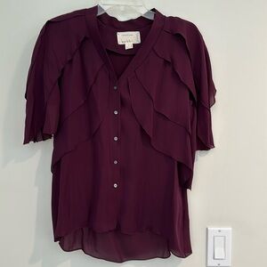 NWOT Nicole Miller Artelier 💯 Silk Blouse. Sz Small